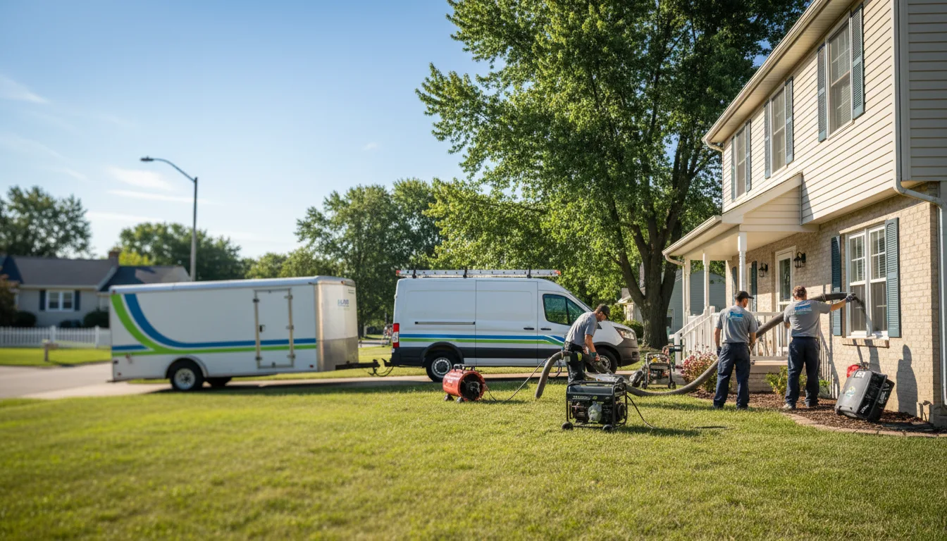 Flooded Basement Restoration And Cleanup With Repair in Baileyville, IL near me